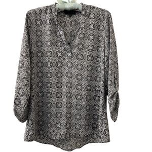 5/20$ Star Vixen Patterned Women's 3/4 Sleeve Tunic Top